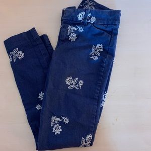 Old Navy size 0 Pixie pant floral